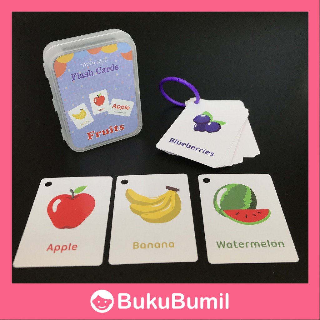 LUGO Baby Toys - Kartu Flash Pembelajaran Bahasa Inggris Awal Belajar Kartu Flash Bayi Angka Alfabet