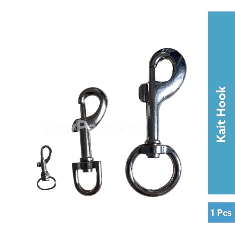[PAWPAWPET] Kait Hook Clip Cantolan rantai anjing / snap hook / dog leash / rantai anjing