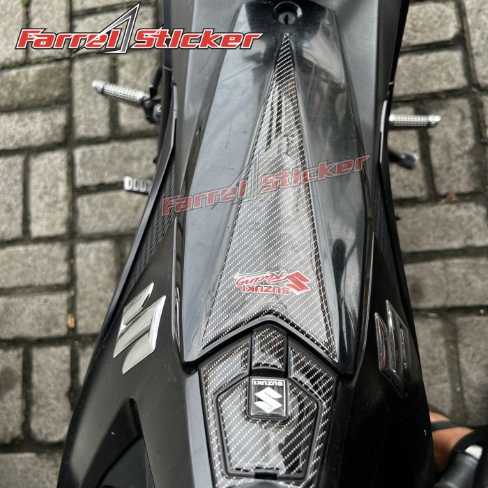 STICKER RAIDER STIKER PAD PROTECTOR UNDERBONE SATRIA FU INJEKSI - Hitam