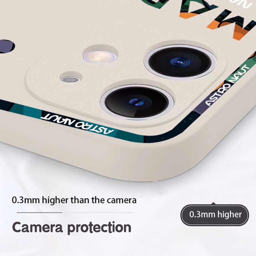 Case Vivo Y01 Y12S Y15S Y20 Y20S Y21 Y21A Y21E Y21S Y21T Y33S Y33T Casing Pro Camera Space Mars New Silicon Matte Premium- Cream