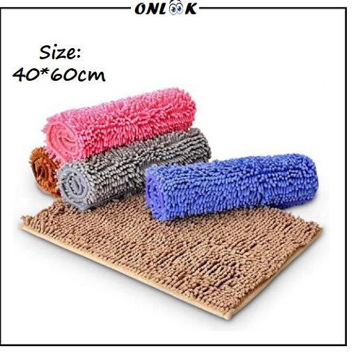 Best Product  [Gratis Emas] Keset Cendol Antislip Ukuran 40X60 Cm Lap Kaki Microfiber Premium Doorma