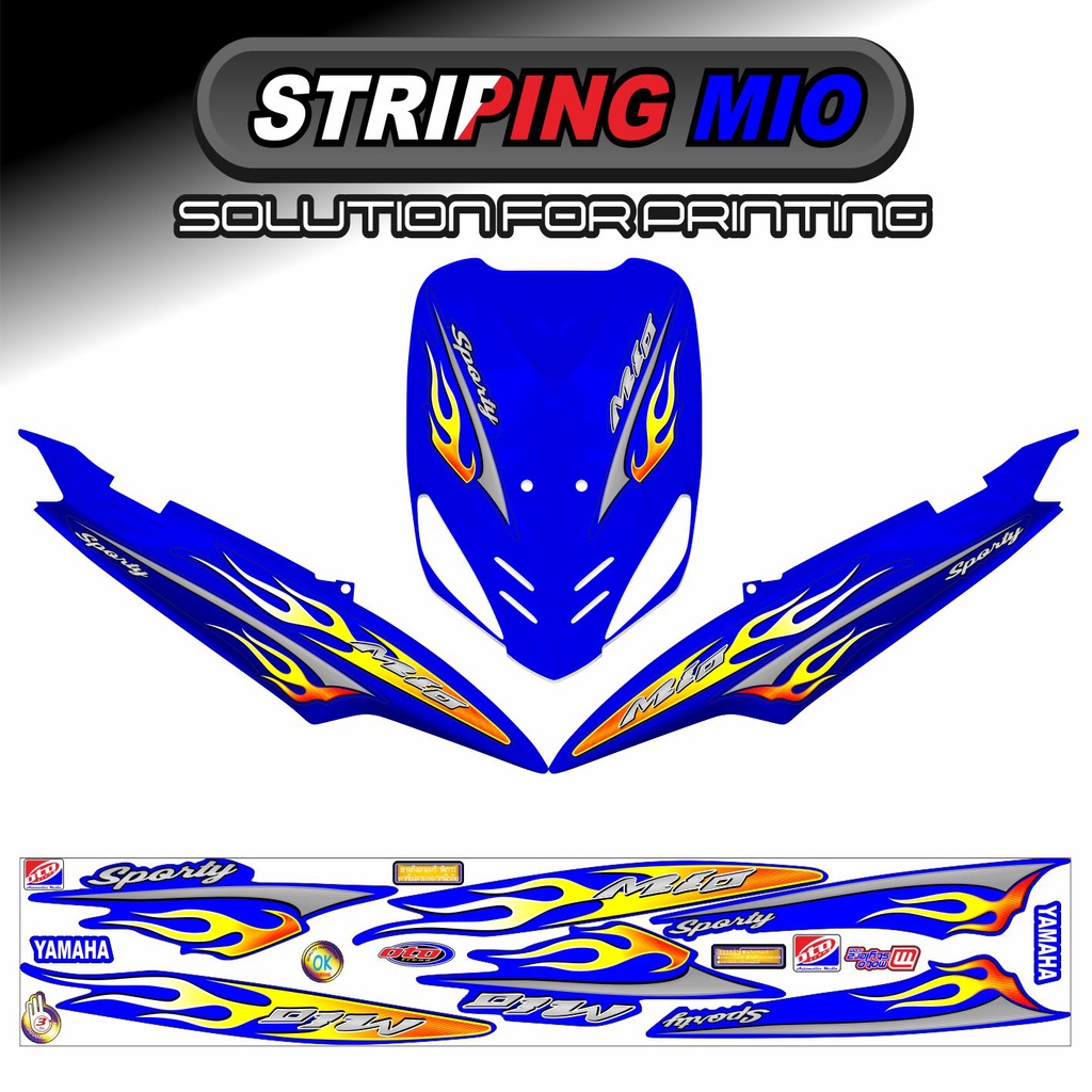 STRIPING MIO SPORTY / MIO SMILE MOTIF API