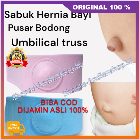 Sabuk Hernia Bayi Pusar Bodong Umbilical Truss Terapi Hernia Pusar Bodong 100% ASLI