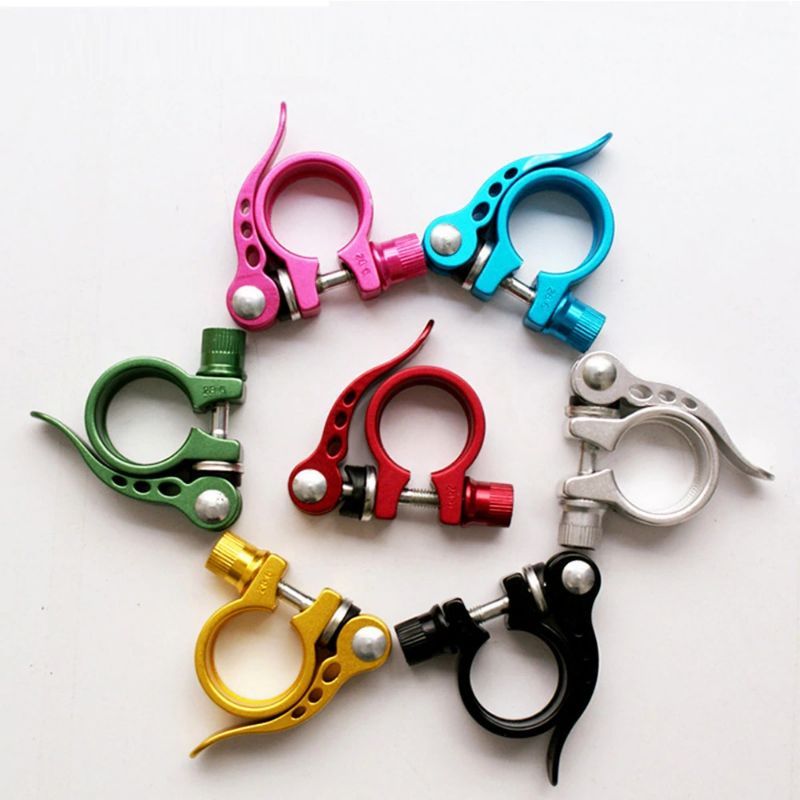 ETABIKE KUNCI SADEL 31.8 MM SEPEDA QUICK RELEASE BIKE SEAT CLAMP TUBE SEATCLAMP 31.8mm UNTUK SEATPOST 27.2 28.6 MM ... S2