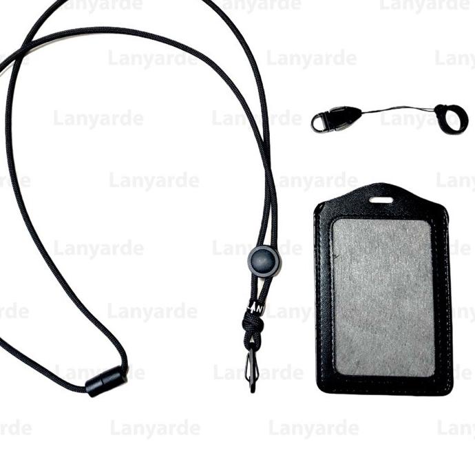 

Flash Sale ! (4251) Lanyard Simple Name Tag ID Card Holder Tali Leher Tempat Kartu Tali Paracord Multifungsi