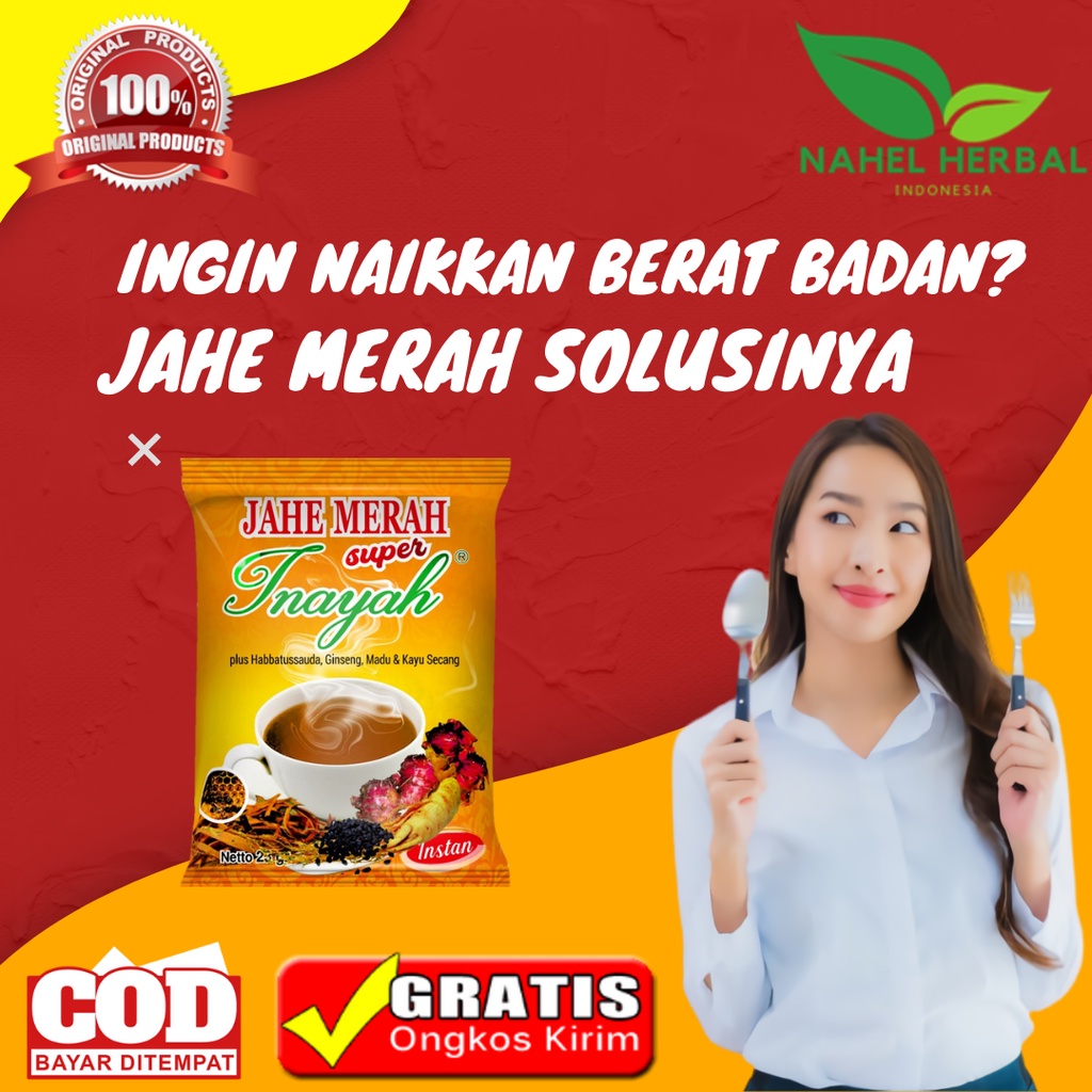 Vitamin Penggemuk Penambah Nafsu Makan Dan Berat Badan Anak Pria 100% Original Alami Bpom - Jahe Mer