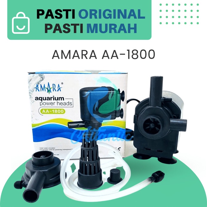 Amara Aa 1800 Aa-1800 Pompa Celup Aquarium Pompa Hidroponik