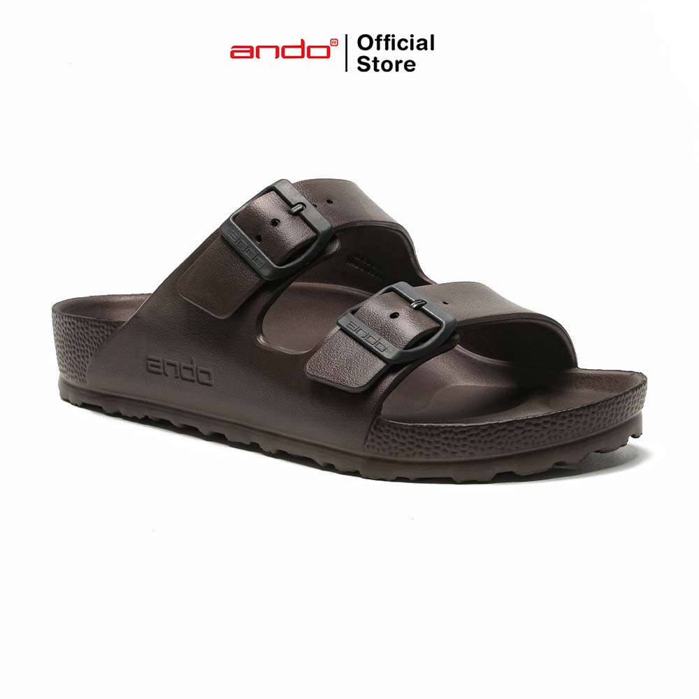 Ando Official Sandal Selop Slip On Sultan Pria Dewasa - Coklat