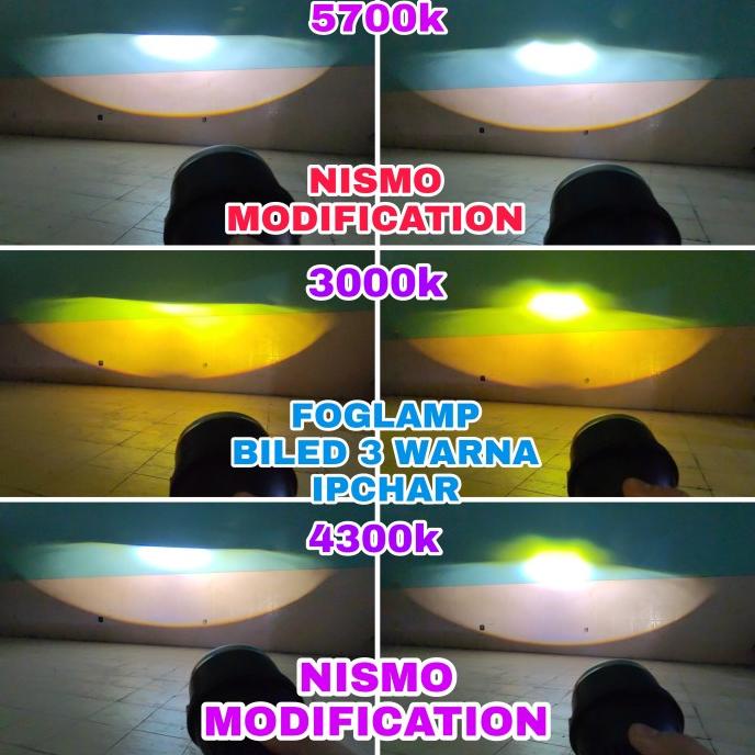 foglamp projector biled 3 warna khusus Toyota