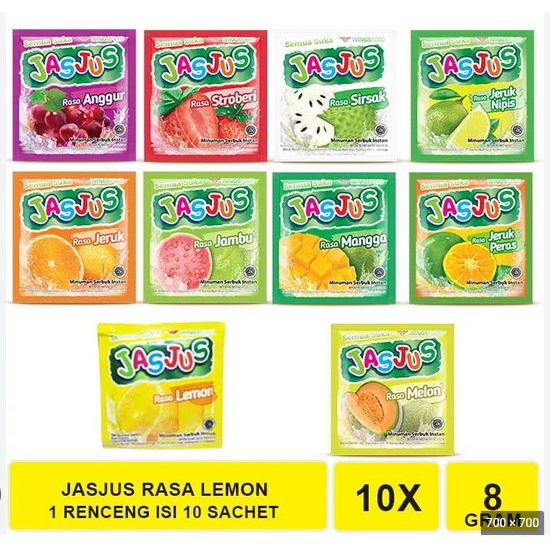 

Jual minuman sachet JASJUS 7gr 10s@renteng