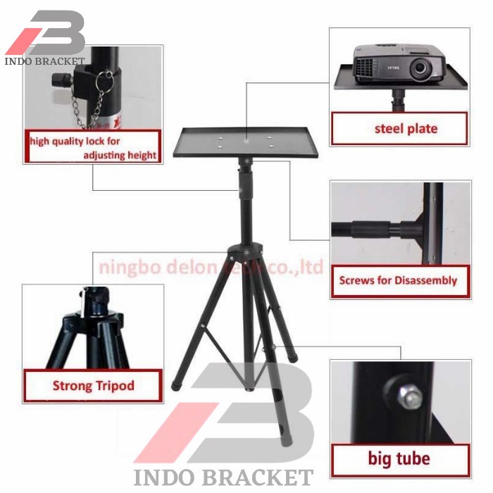 Layar Standing Tripod Proyektor Universal Infokus Stand Meja Proyektor