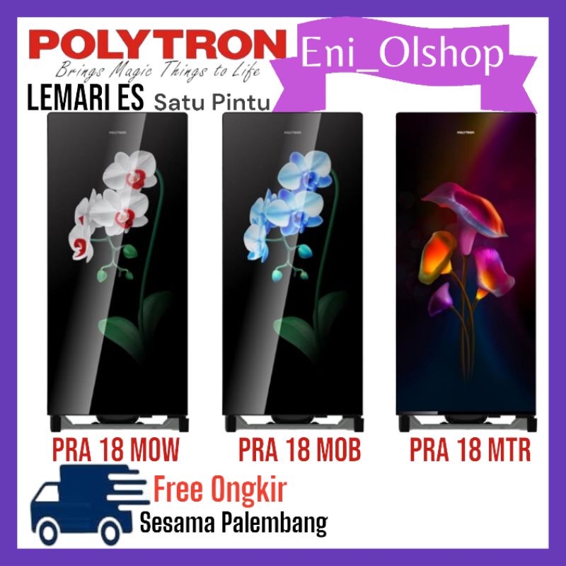 KULKAS 1 PINTU POLYTRON PRA 18 MO, 150L, PRA18MOW, PRA18MOB, PRA18MTR
