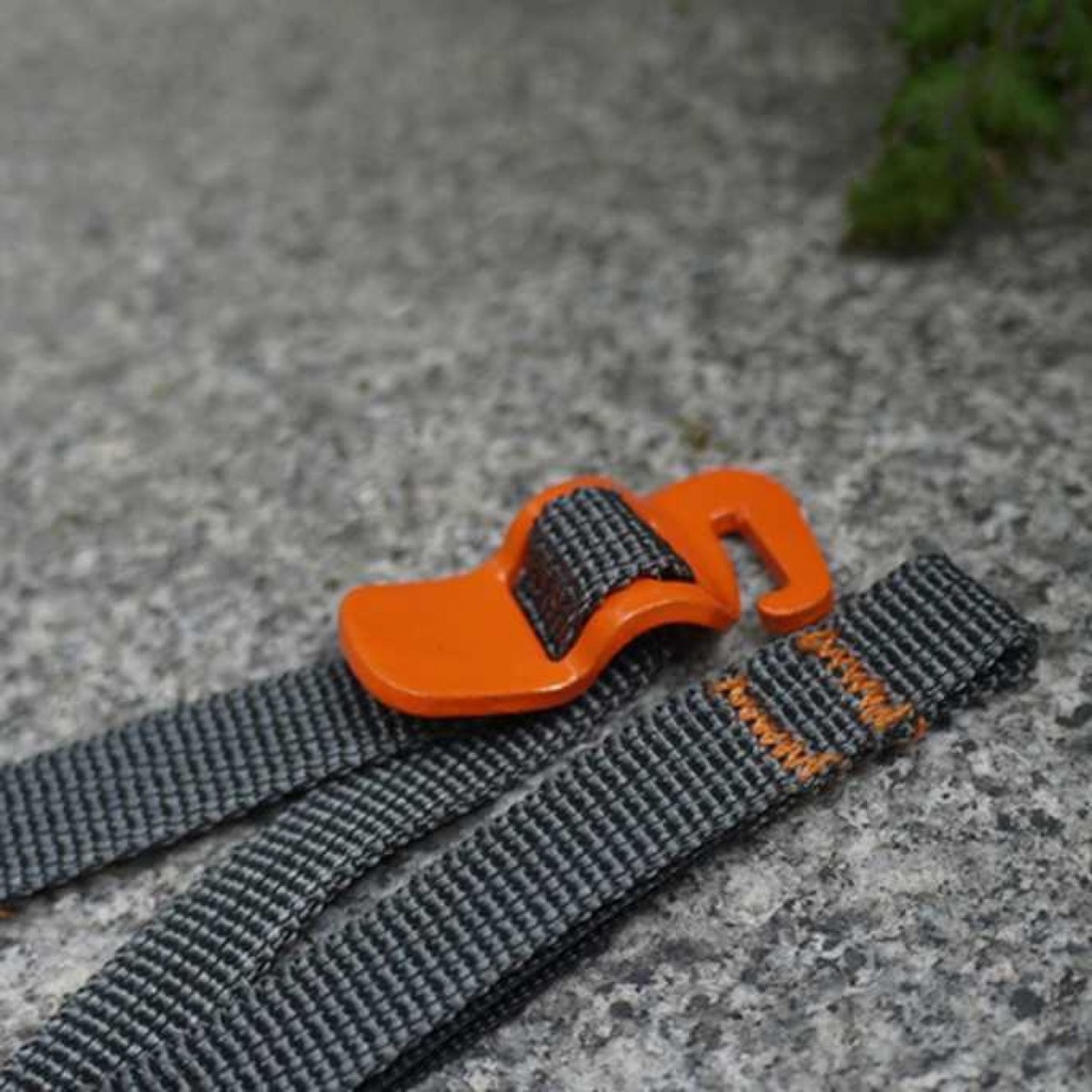 TaffGUARD Strap Tali Pengikat Tas Camping Rope with Metal Quick Hook