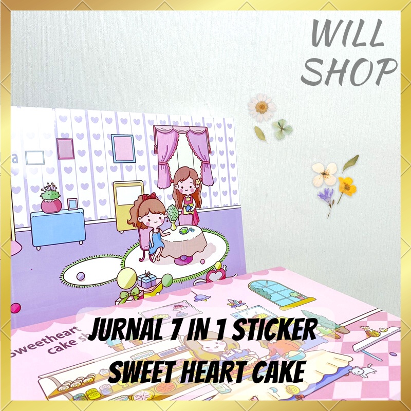 

BOX JURNAL SWEET HEART CAKE SHOP 7 IN 1 / PAKET BOX STICKER JURNAL TERBARU TERMURAH PAKET SUPER LENGKAP STICKER BERGAMBAR