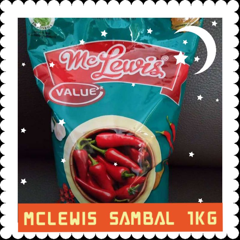 

Mc Lewis chilli sauce 1 kg kirim ojol