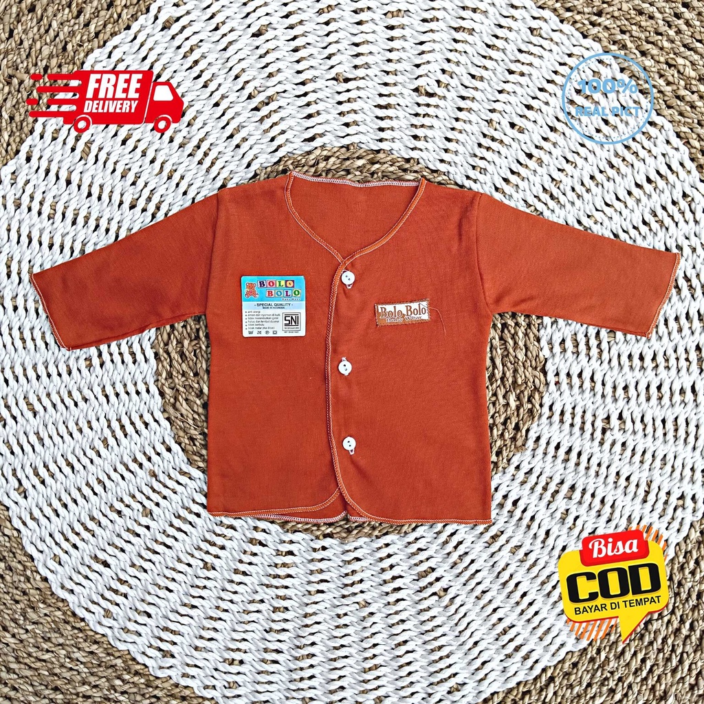 Baju Bayi Tangan Panjang 0 - 3 Bulan EARTH COLOR SERIES merk SNI Bolo - Bolo