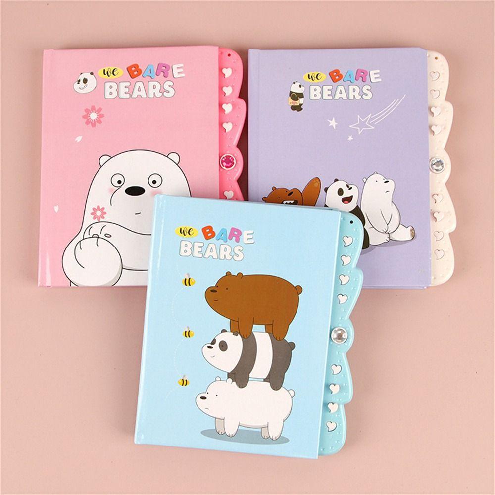 NICKOLAS1 Password Diary Anak Hadiah Perlengkapan Sekolah Animals Small Dengan Kunci Kawaii Notepad