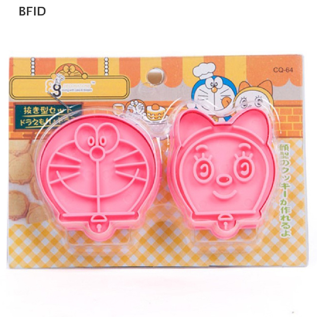 [BFID] 2pcs/set Jingle Cats Dan Doraemon Cookies Cutter/Alat Perangko Plastik Food Grade [ID]