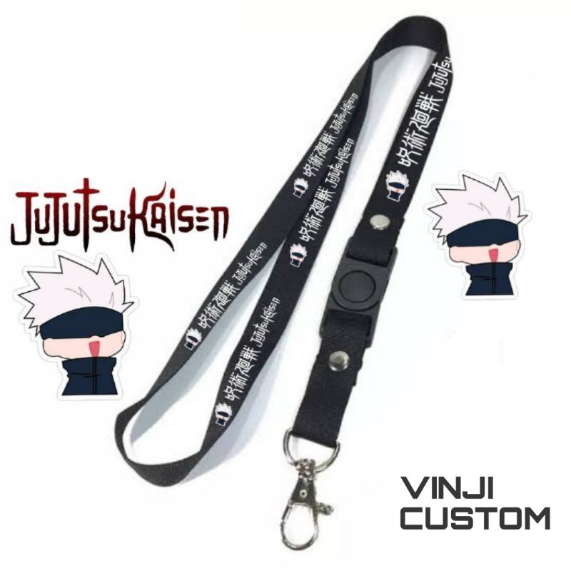 

Lanyar JUJUTSUKAISEN pods tali lanyard ANIME WIBU gantungan kunci name tag id card kartu nama / tali lanyard gantungan leher