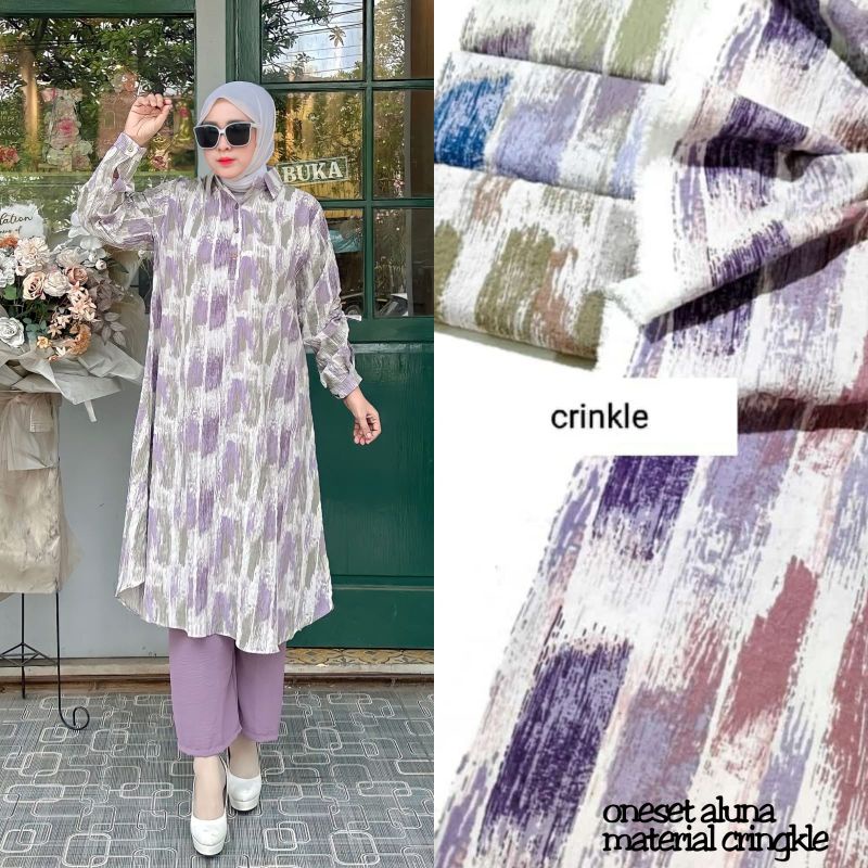 Set Tunik Crinkle