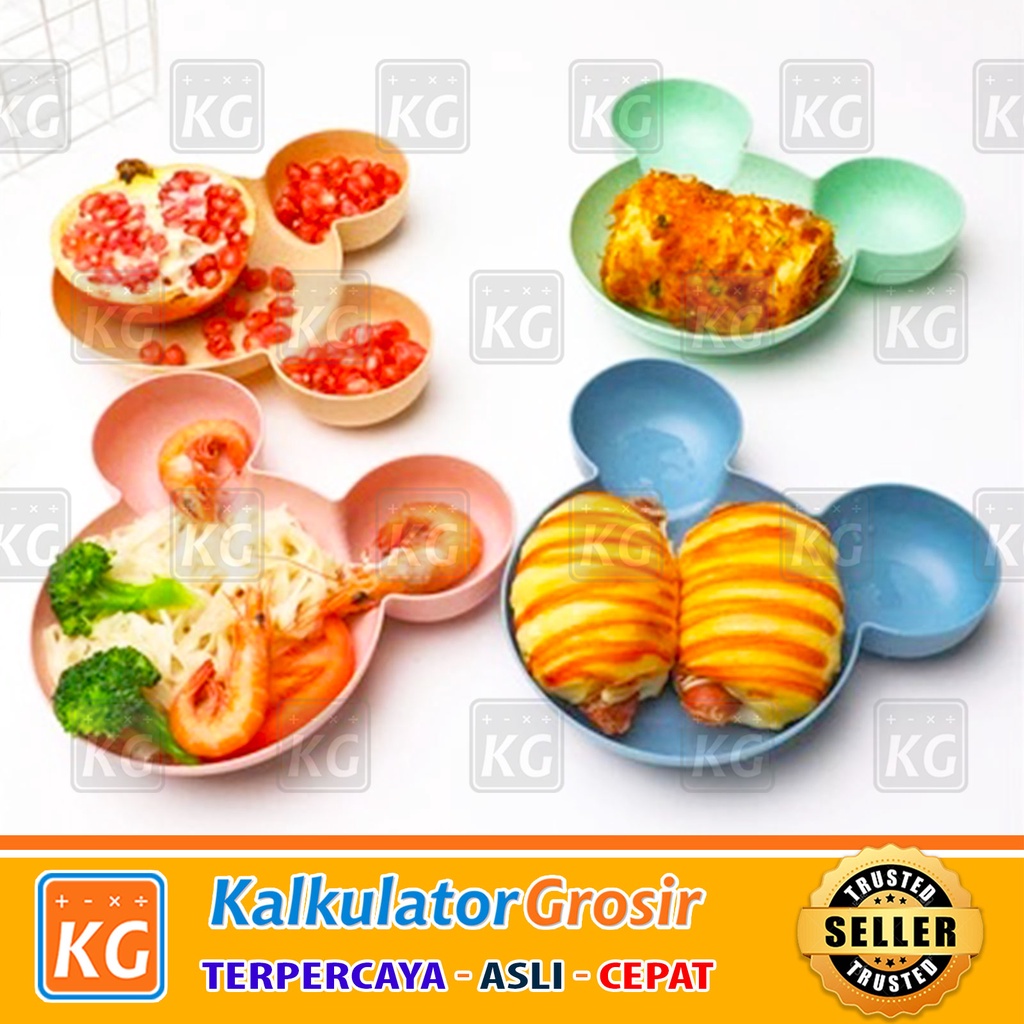 Tempat Makan Kucing Sugar Glinder Kitten Puppy Hamster Pet Bowl / Cat Bowl / Dog Bowl / Cat Feeder Travel Warna tempat makan Triple kucing anjing Mangkok Mickey Bahan Jerami Mangkuk Mickey Mouse Mangkok Makan Sup