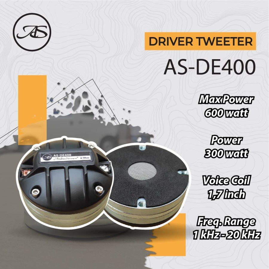 Driver tweeter neodium audio seven DE 400 original