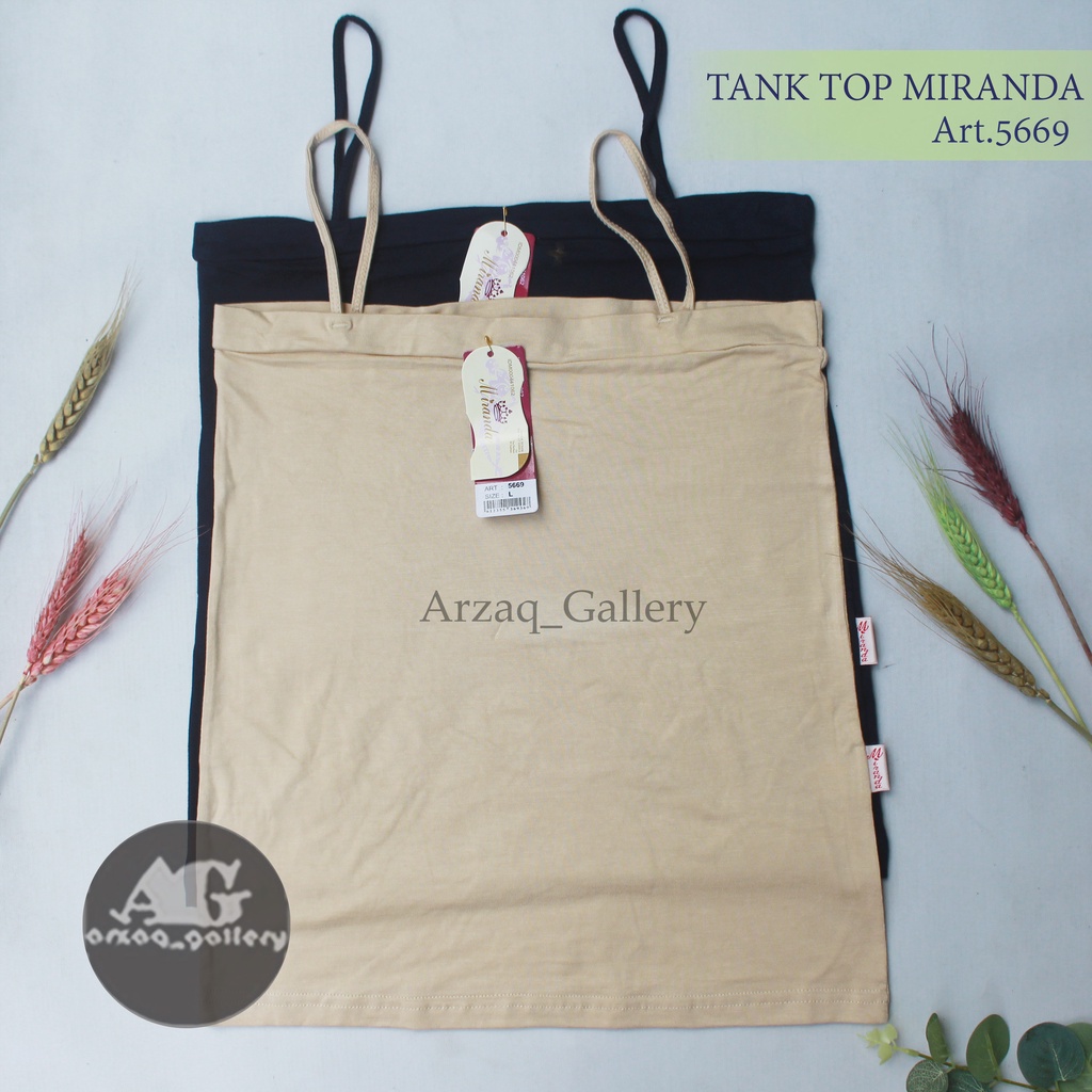 Square Top MIRANDA Tanpa Busa / Tanktop Square Miranda Bahan Rayon Spandex / Tanktop Kemben - 5669