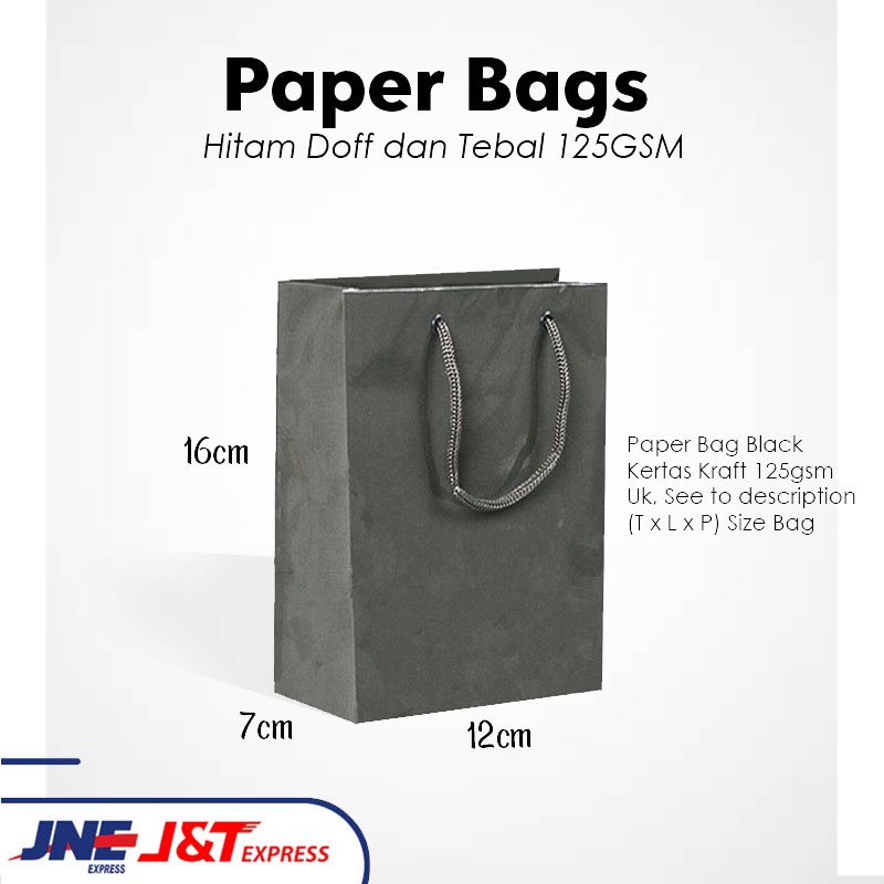 

Paper Bag Hitam Mini Uk. 16x7x11 cm / Paper Bag Kado Souvenir Pernikahan Wedding / Paper Bag Polos Warna Hitam / Paperbag Bridesmaid Packaging Online Shop