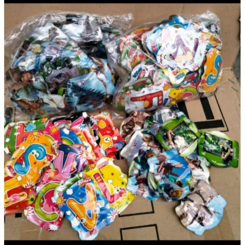 mainan anak boom bag injek isi 10 pcs