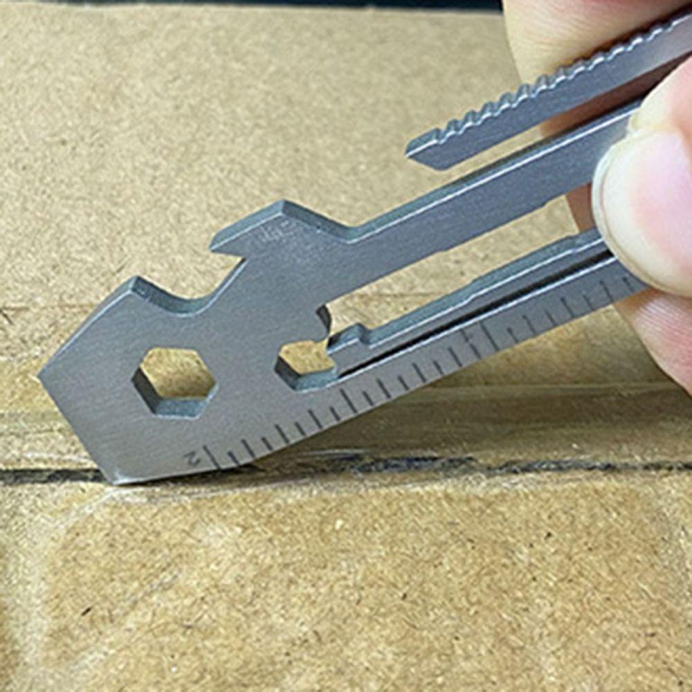 Lanfy Kunci Pas Gadget Mini Alat Ukur Obeng Tool Cross Screwdriver Inner Hexagon Spanner Outdoor Repair Tool Tool Card