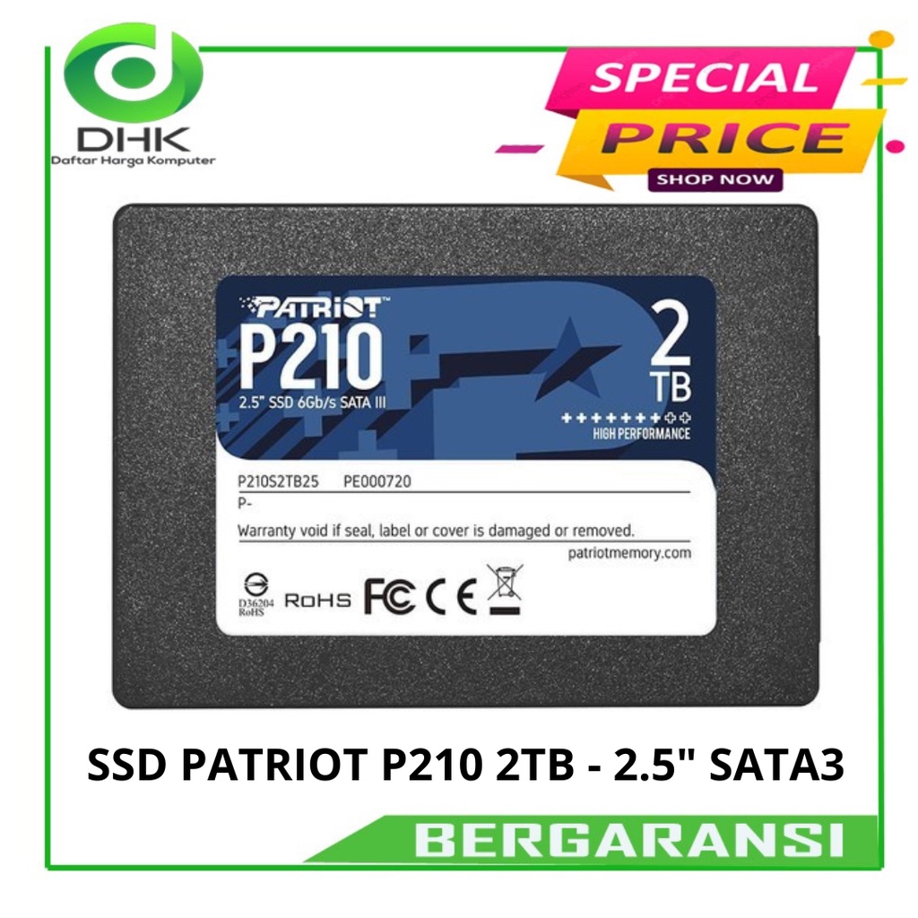 SSD PATRIOT P210 2TB - 2.5&quot; SATA3