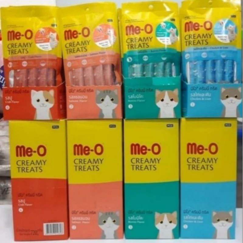 Cat Snack Me-o Liquid 1 dus isi 24 pack x 4 liquid Meo treat meo creamy liquid grosiran Price promo