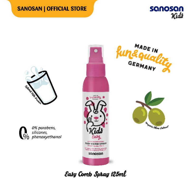 Sanosan Kids Easy Comb Spray 125mL Vitamin Rambut Anak Mudah Disisir