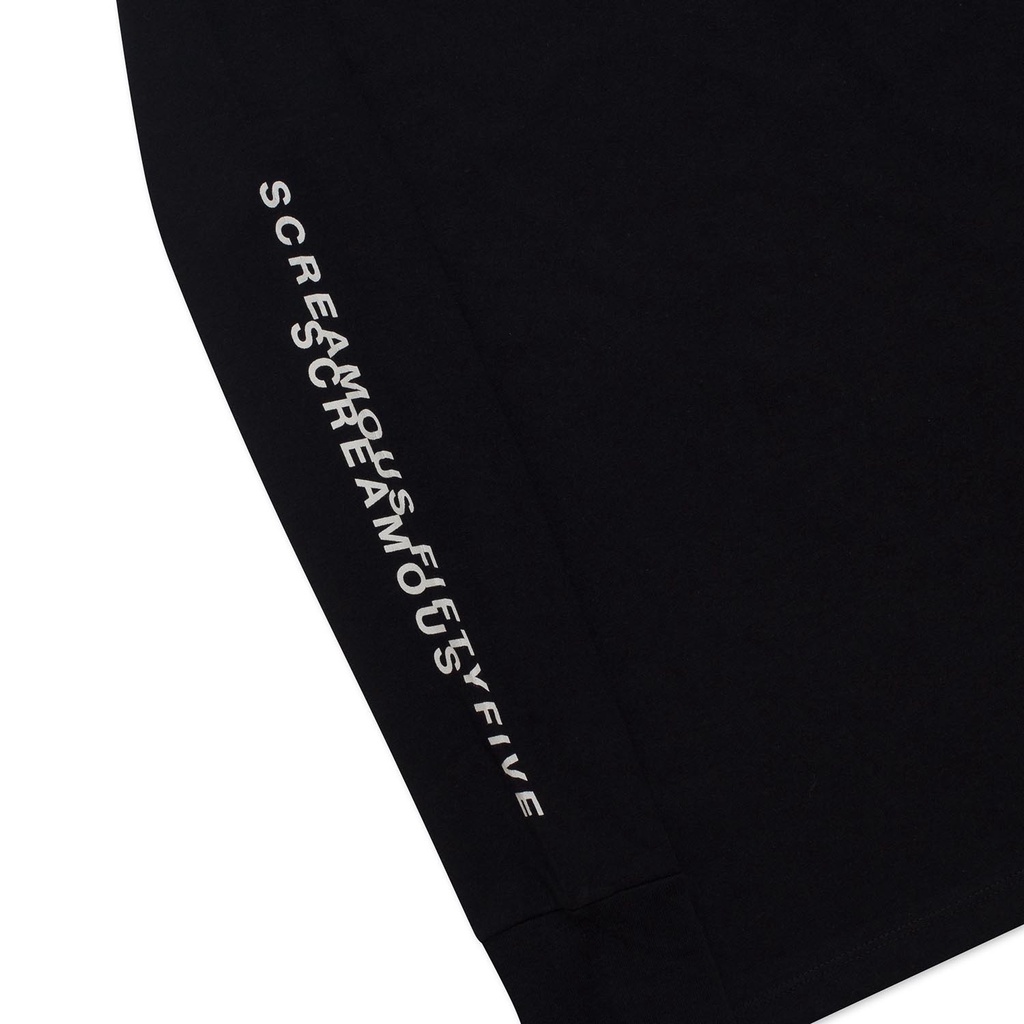 Screamous Kaos T-Shirt Longsleeves WAVES BLACK