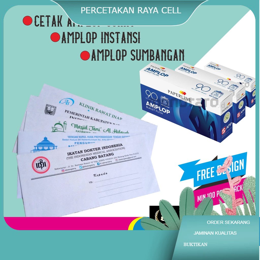 

Cetak Amplop Surat / Amplop Instansi / Amplop Sumbangan Custom