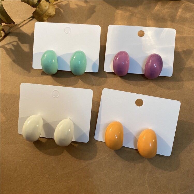 RRNS 155 Anting Wanita Tusuk Bunga Hias Kristal Women Earrings Korea Aksesoris Fashion