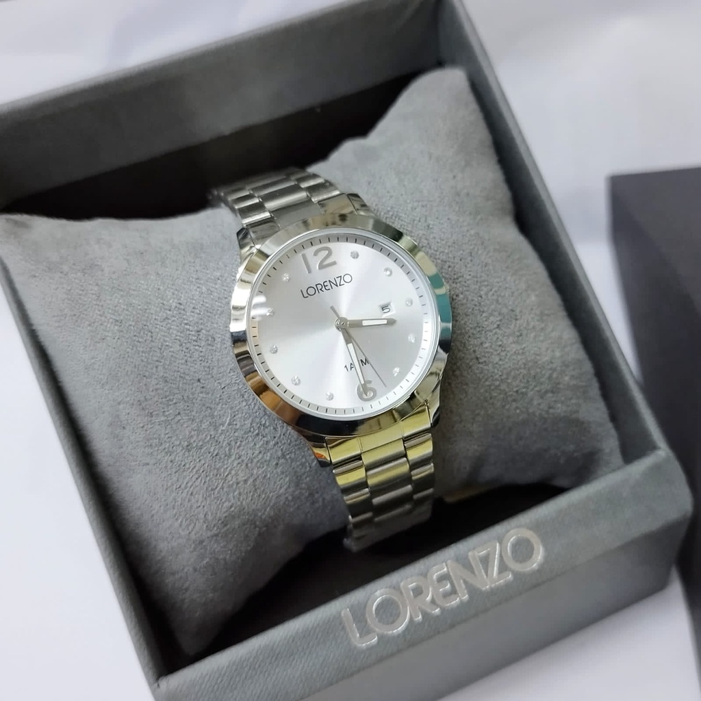 Jam Tangan LORENZO 7122  FREE BOX DAN GARANSI Tanggal Aktif Fashion Import Murah Mewah BONUS BATERAI CADANGAN!