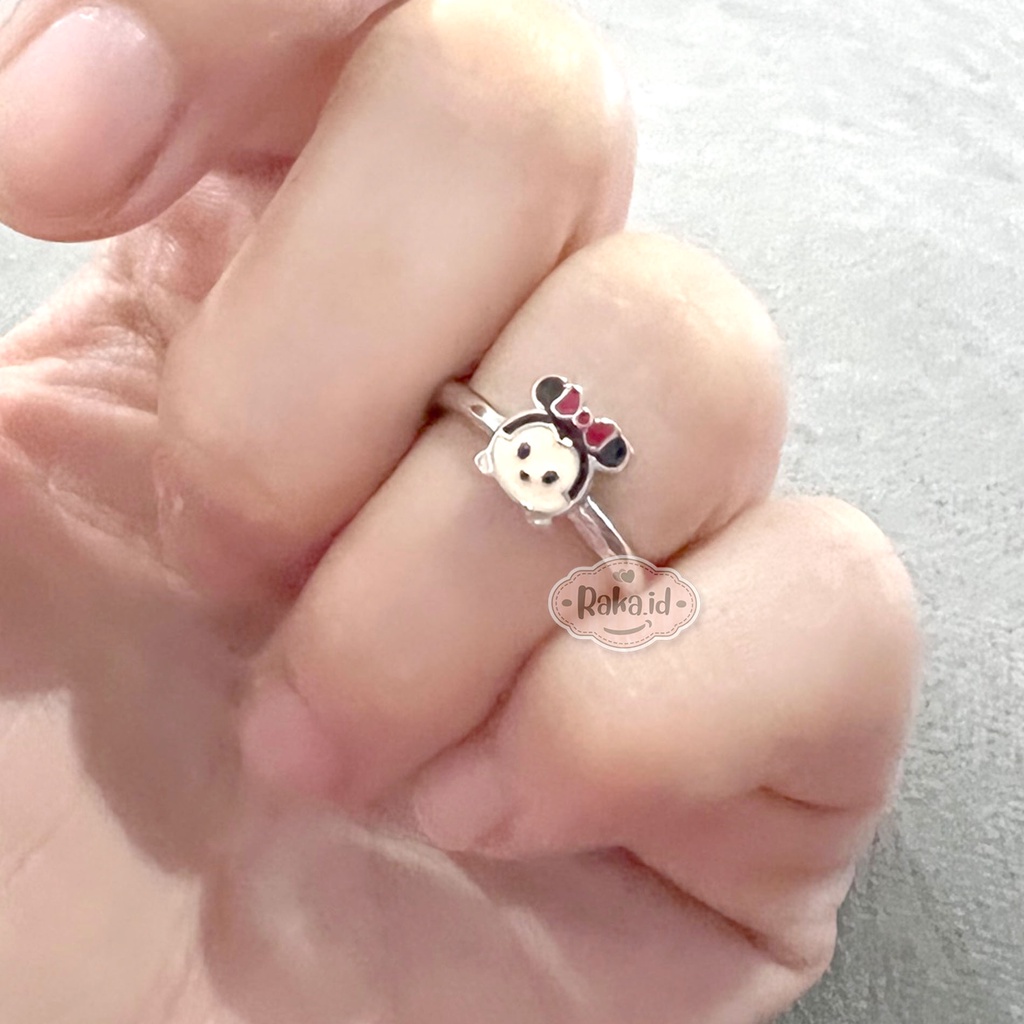 Cincin Anak Perempuan Cincin Anak Anti Karat Motif Minnie Pita Baby Perhiasan Cantik Anak 1241