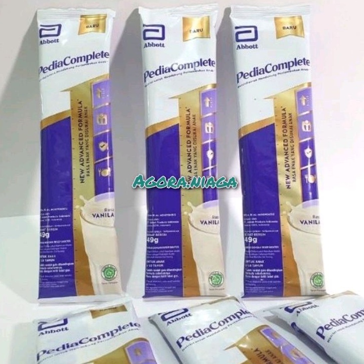 Pediacomplete Sachet 49g Pediasure Complete Susu Pertumbuhan Anak 1-10 Tahun