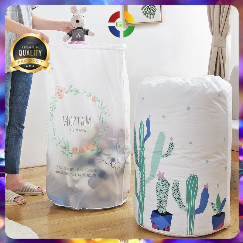 Keranjang Lipat Penyimpanan Pakaian Kotor Organizer White COD