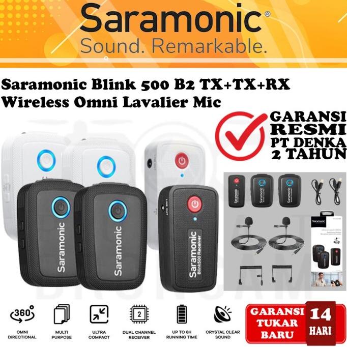 Saramonic Blink 500 B2 - TX+TX+RX WIRELESS OMNI LAVALIER MIC