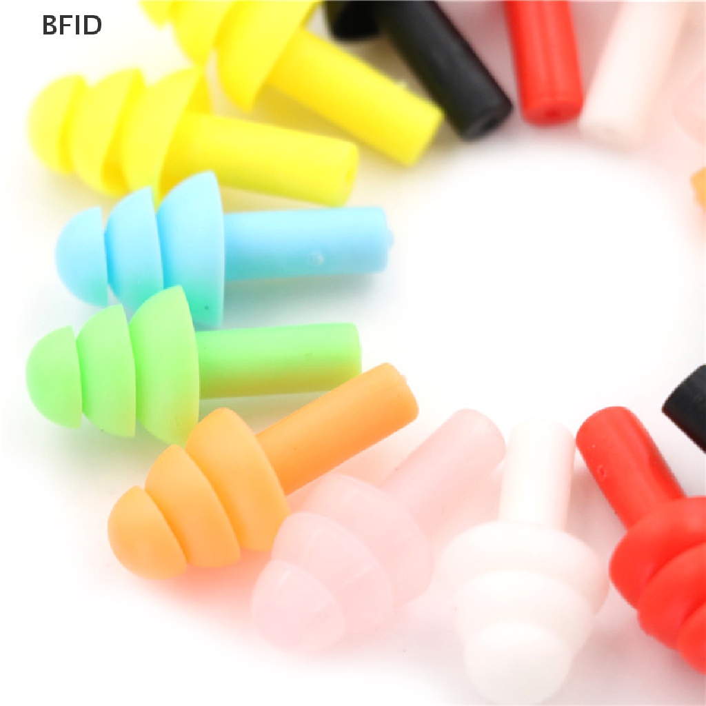 [BFID] 20pcs Penyumbat Telinga Silikon Anti Bising Earplug Nyaman Untuk Tidur Belajar [ID]