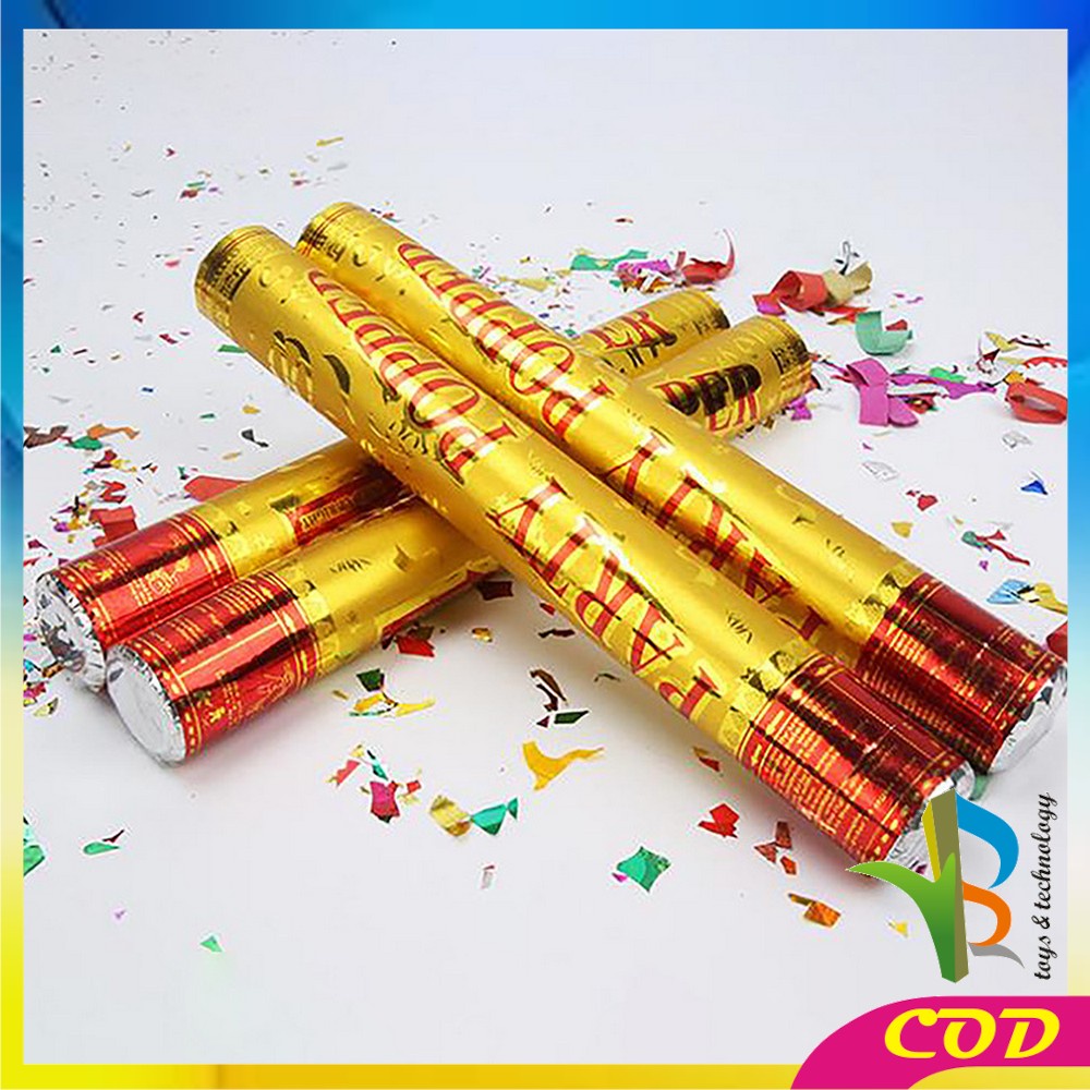 RB-C785 Confetti Popper / Party Popper Ulang Tahun &amp; Wedding / Petasan Pesta Semburan Kertas Warna Warni / Souvenir Pesta