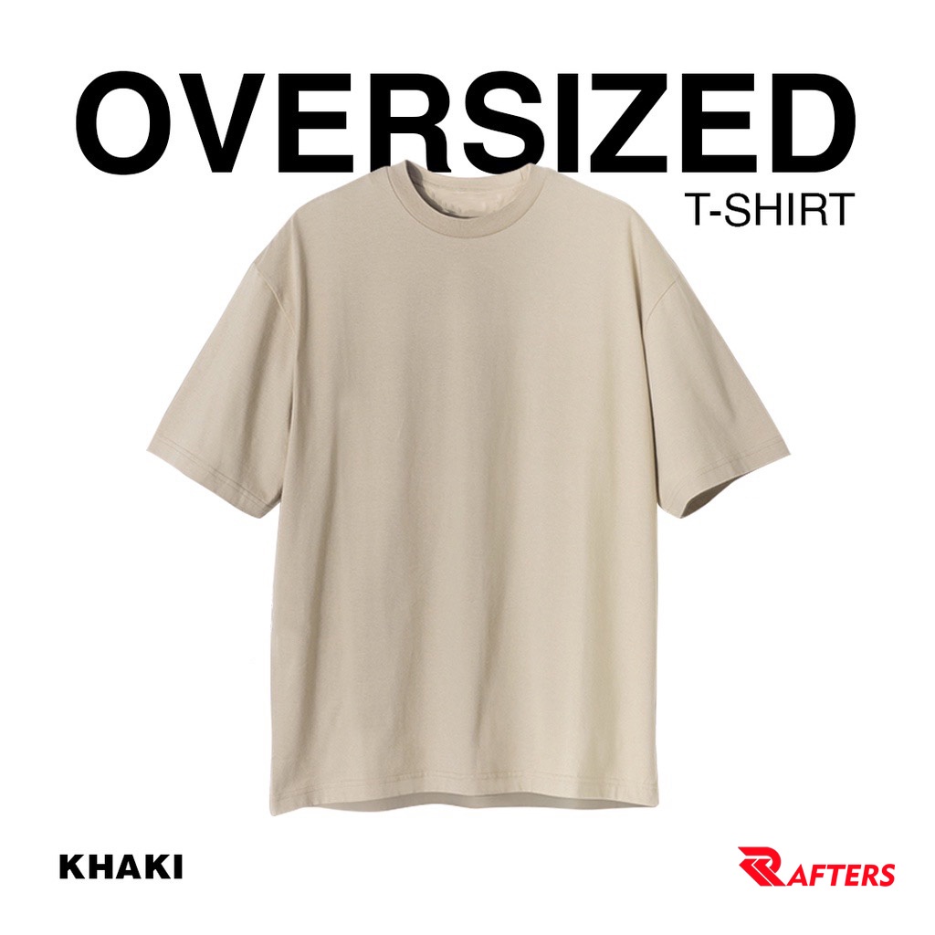 RAFTERS T-Shirt Kaos Combed 24 Os Big Oversize Kaos Pria Wanita Kaos Polos Distro Katun Katun Crew Neck