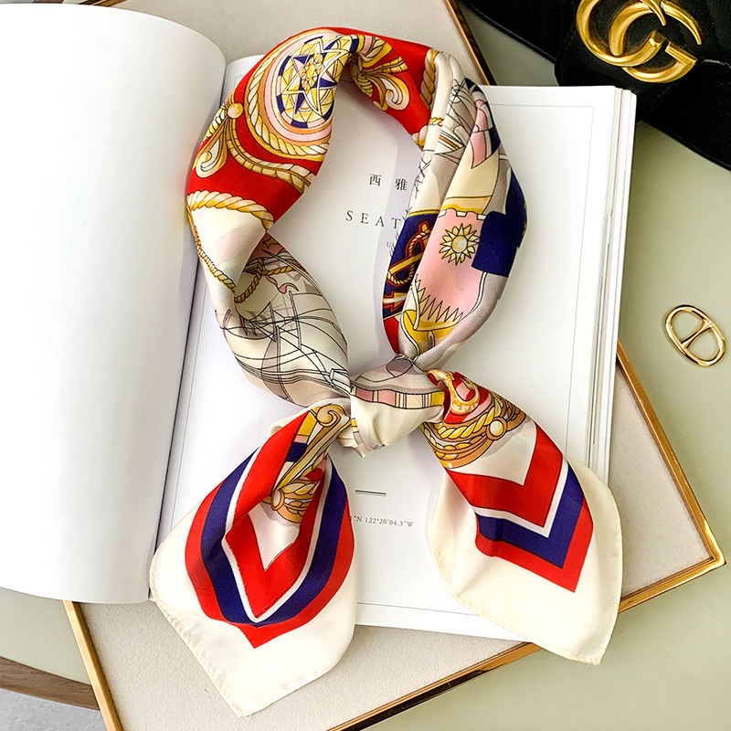 Esme Scarf Leher Scarf Tas Import Silk High Quality Halus