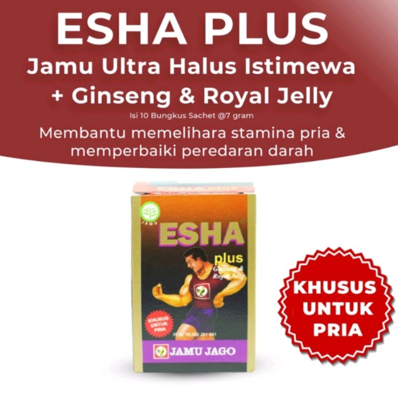 

JAMU ESHA PLUS JAMU JAGO (isi 10 sachet)