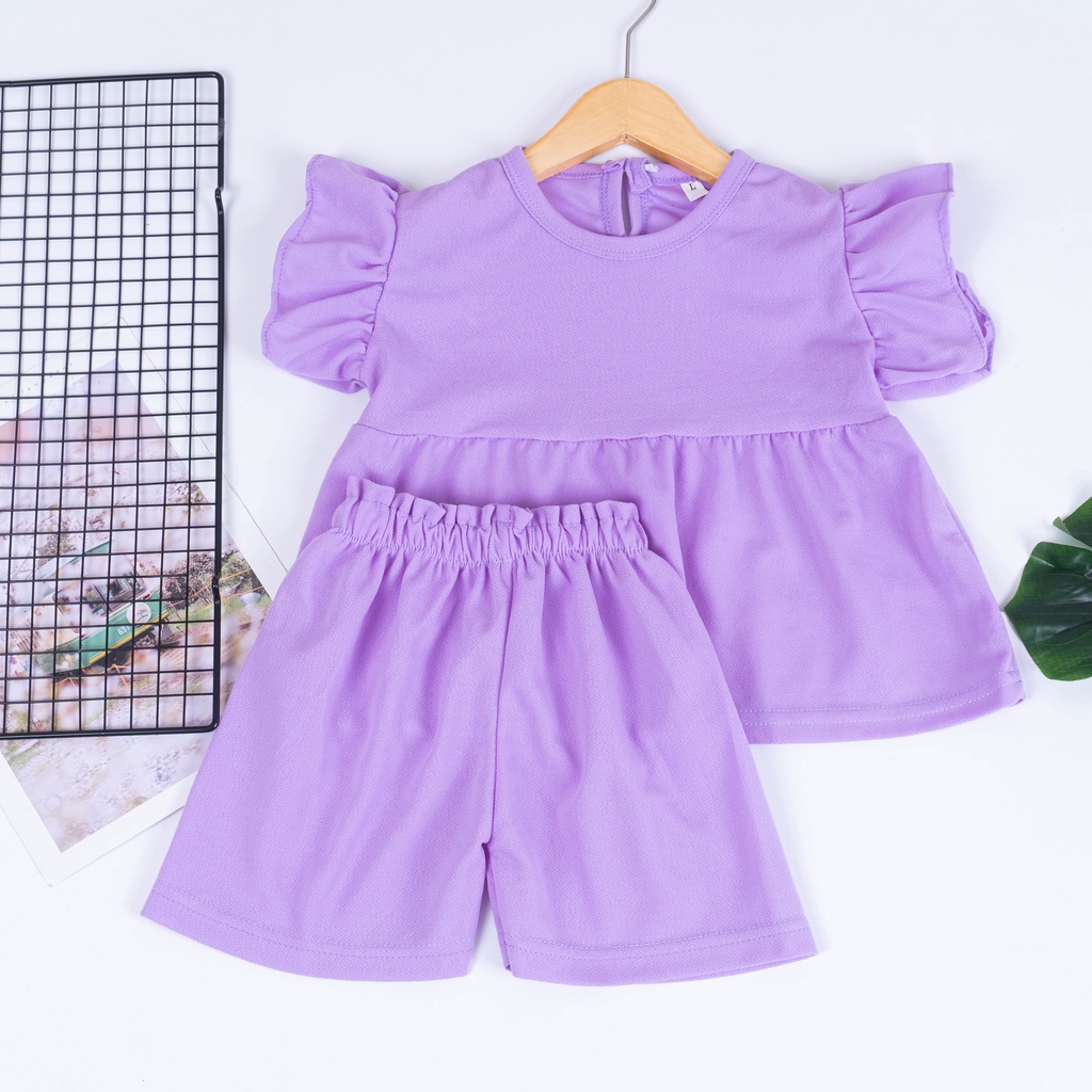 Set Baju Anak Perempuan Lucu / Set RUFFLE Bonia Anak Perempuan / Setelan Baju Anak Perempuan HARIAN MURAH MERIAH