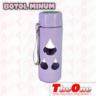 Botol minum kaca/botol minum kaca 430ml/Botol minum kaca tahan panas