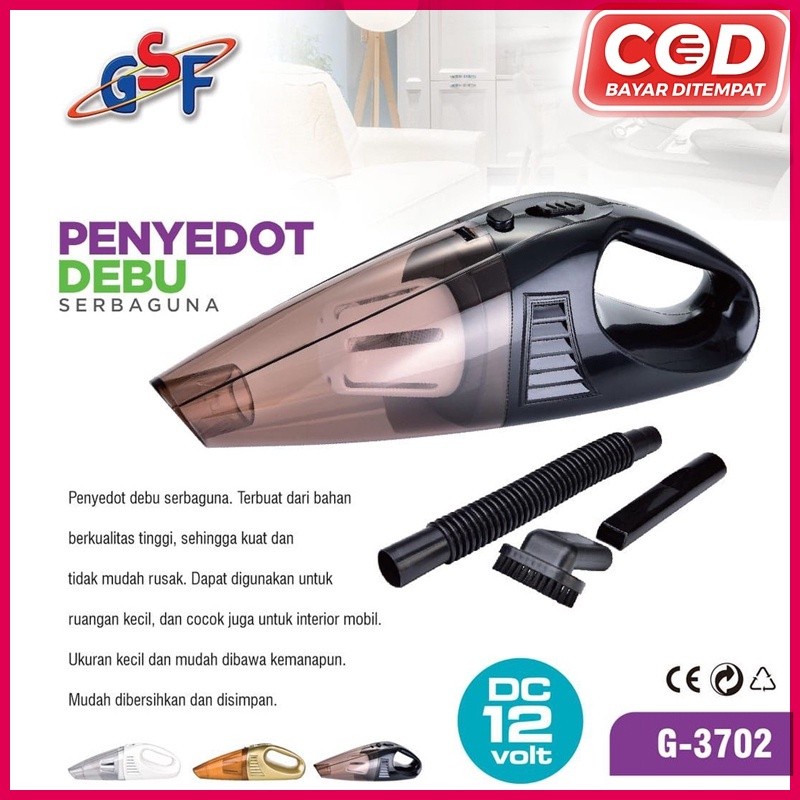 PROMO Vaccum Cleaner Penyedot Debu GSF G-3702 / Penyedot Debu Mobil BERGARANSI