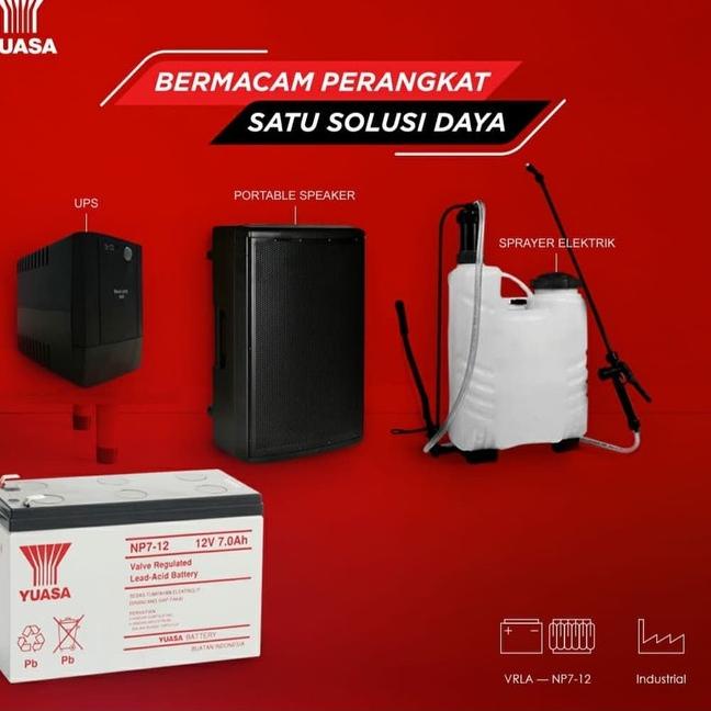 Terlaku.../ Yuasa NP7-12, Batery Yuasa 12Vdc/7Ah